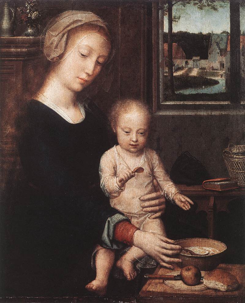 DAVID, Gerard Madonna and Child with the Milk Soup dgw